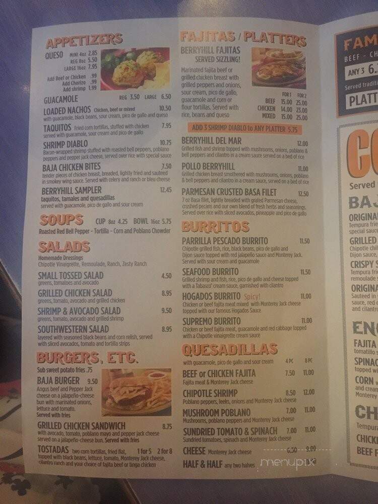 Berryhill In The Heights - Houston, TX menu_pic