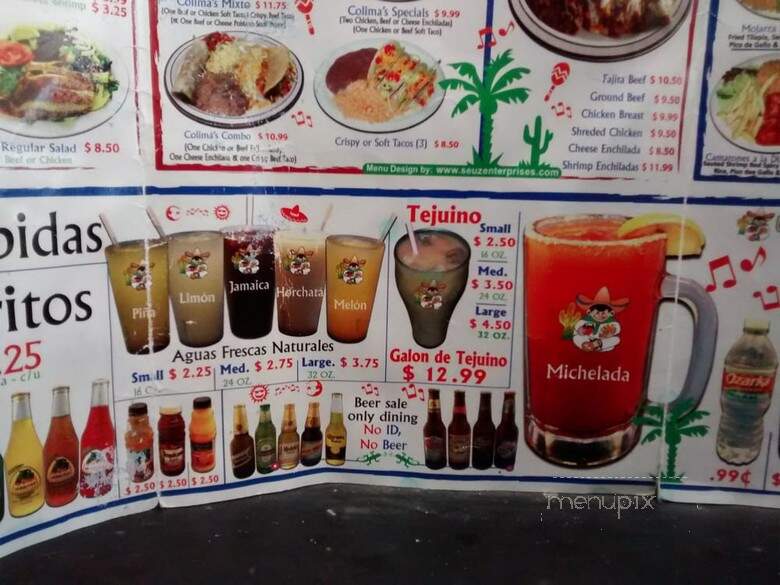 Colima Mexican Kitchen - Houston, TX menu_pic