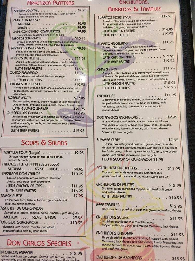 Don Carlo's Restaurant - Houston, TX menu_pic