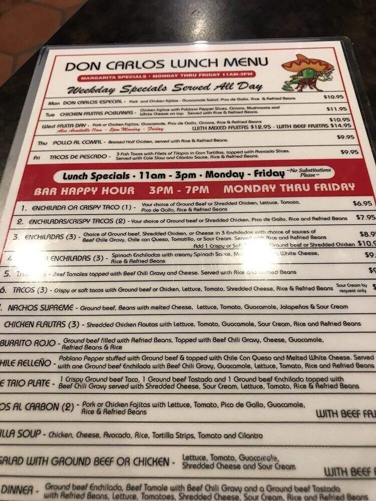Don Carlo's Restaurant - Houston, TX menu_pic
