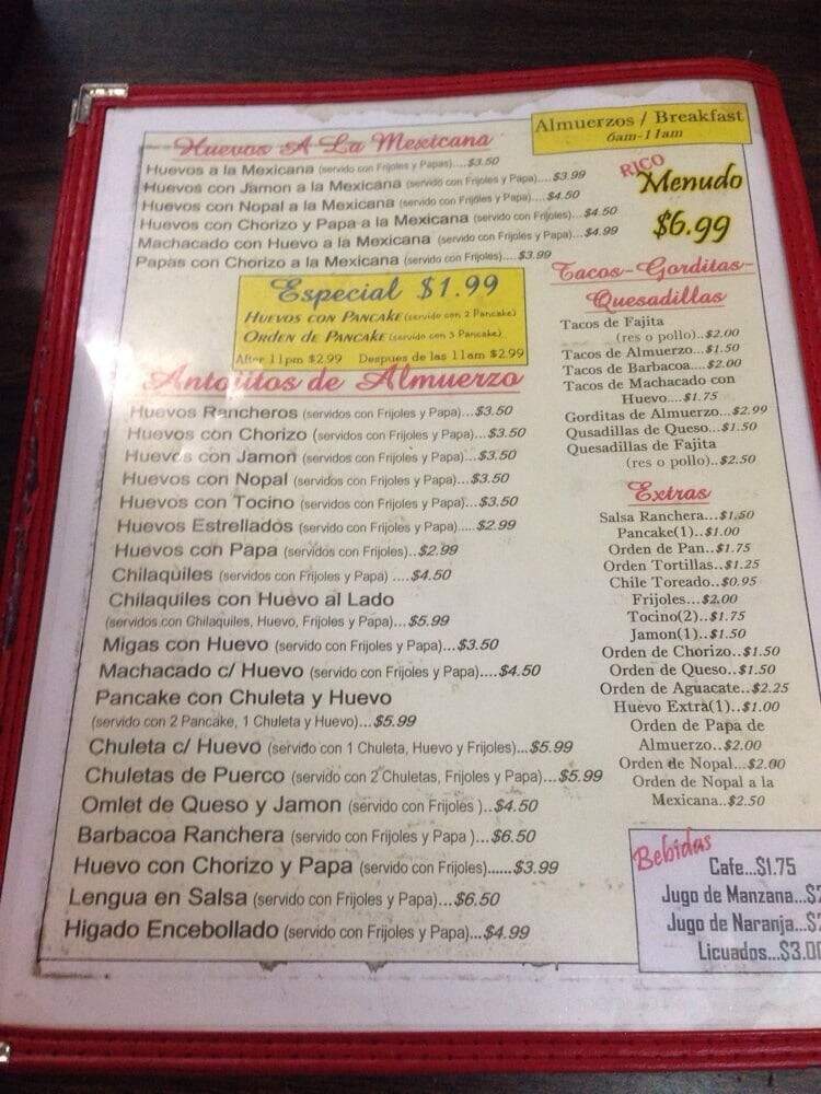 Don Luis Mexican Restaurant - Houston, TX menu_pic