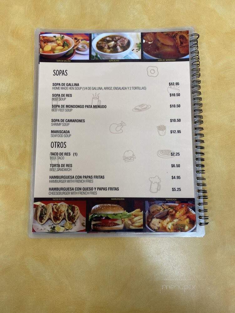 El Papaturro - Houston, TX menu_pic