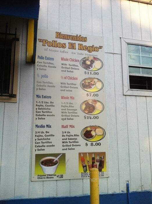 El Regio - Houston, TX menu_pic