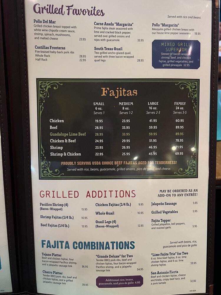 Guadalajara Mexican Grille - Houston, TX menu_pic
