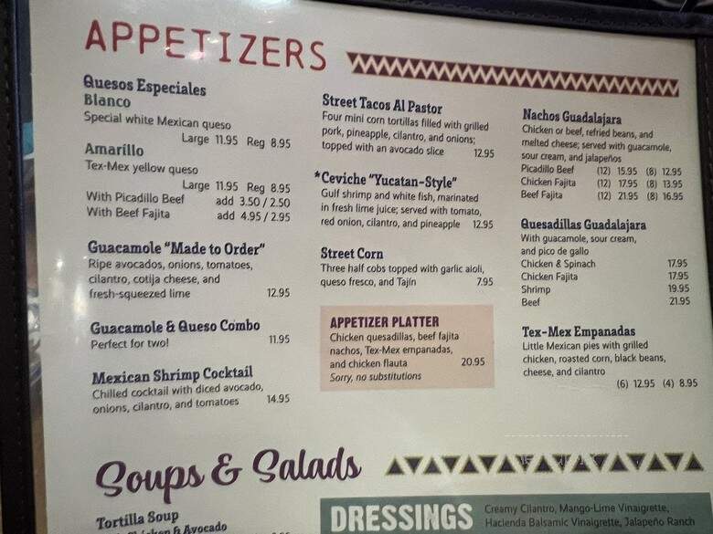 Guadalajara Mexican Grille - Houston, TX menu_pic
