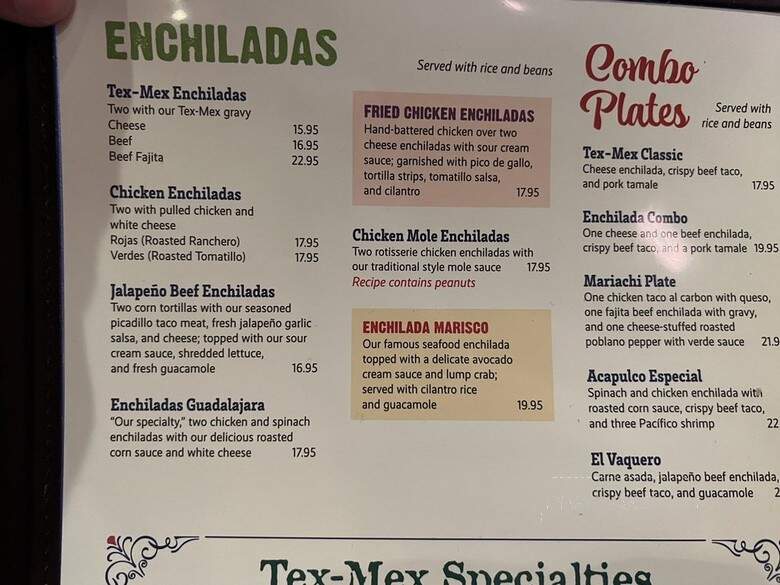 Guadalajara Mexican Grille - Houston, TX menu_pic