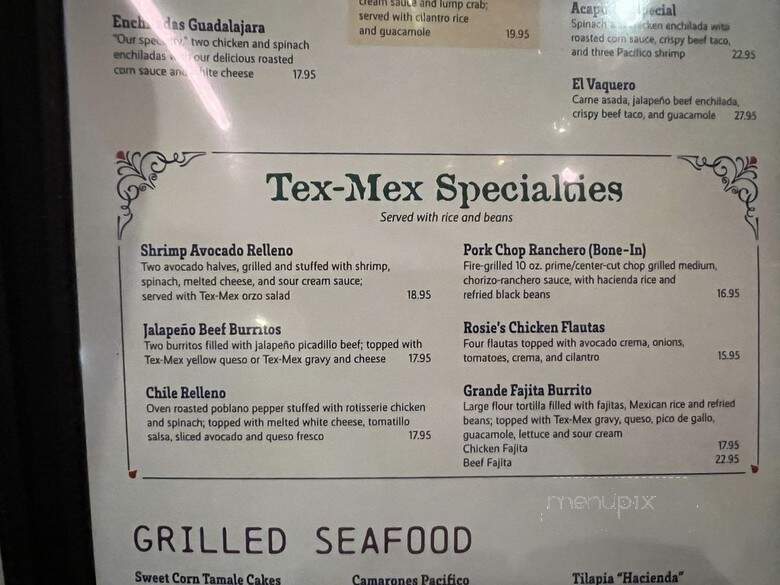Guadalajara Mexican Grille - Houston, TX menu_pic