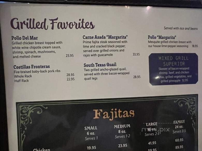 Guadalajara Mexican Grille - Houston, TX menu_pic