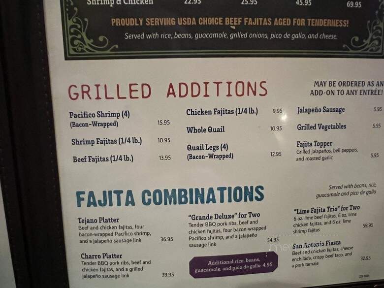 Guadalajara Mexican Grille - Houston, TX menu_pic