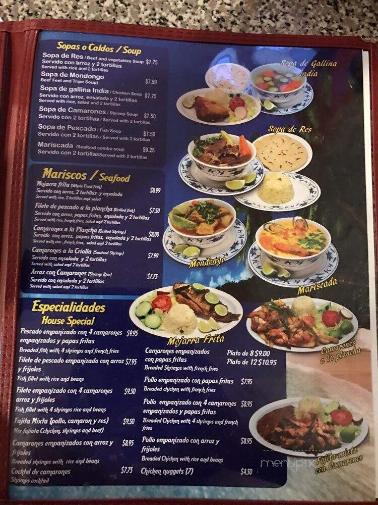 La Pupusa Rica - Houston, TX menu_pic
