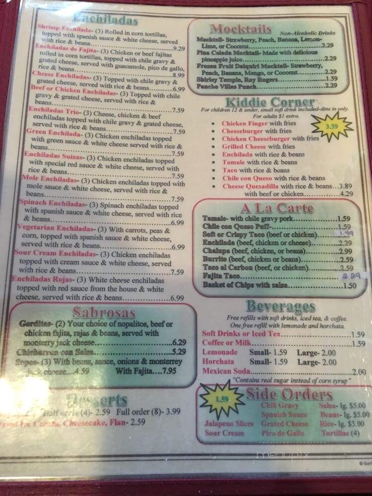 Los Ramirez Mexican Restaurant - Houston, TX menu_pic
