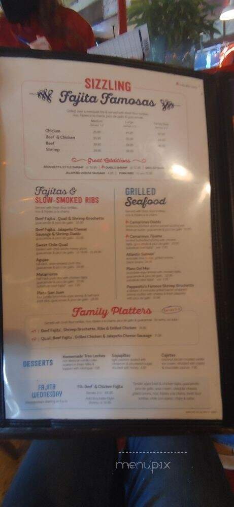 Pappasito's Cantina - Houston, TX menu_pic