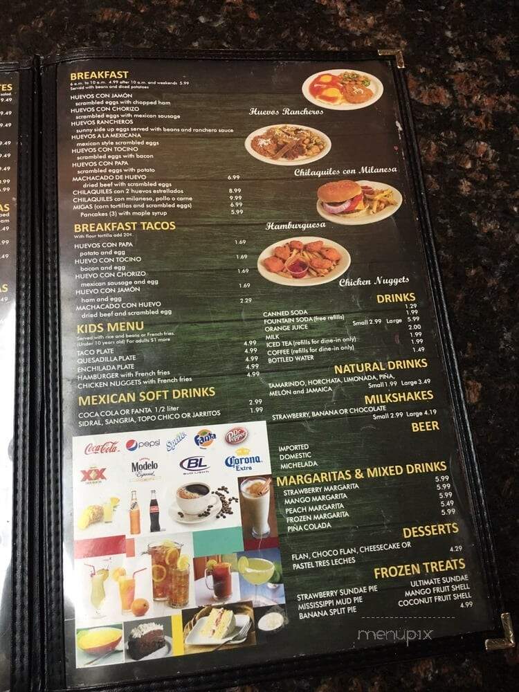Ruchi's Taquerias El Rincon - Houston, TX menu_pic