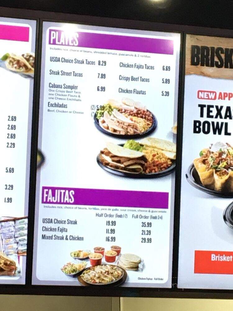 Taco Cabana - Houston, TX menu_pic