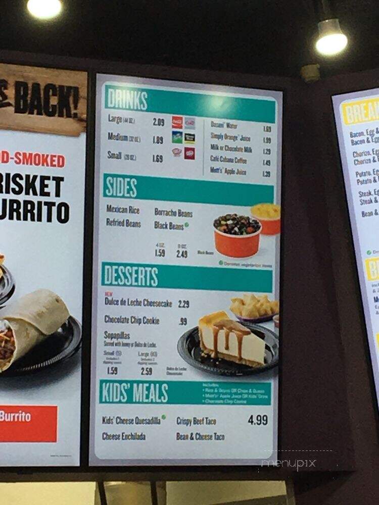 Taco Cabana - Houston, TX menu_pic