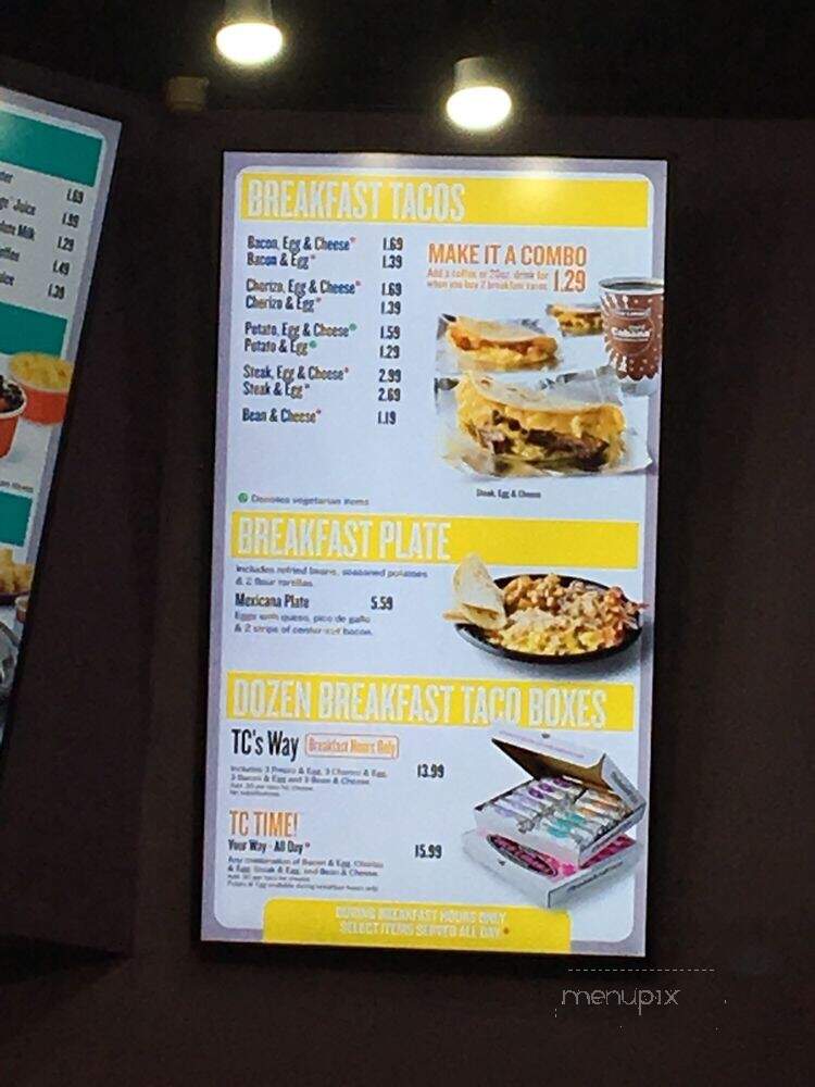 Taco Cabana - Houston, TX menu_pic