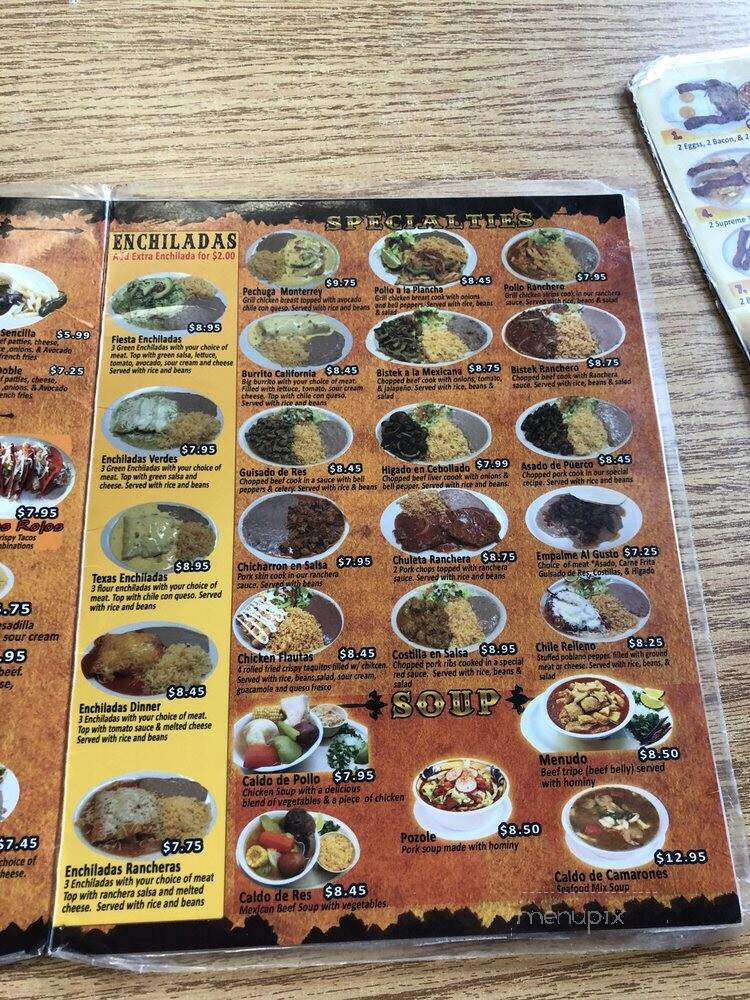 Taqueria Allende - Houston, TX menu_pic
