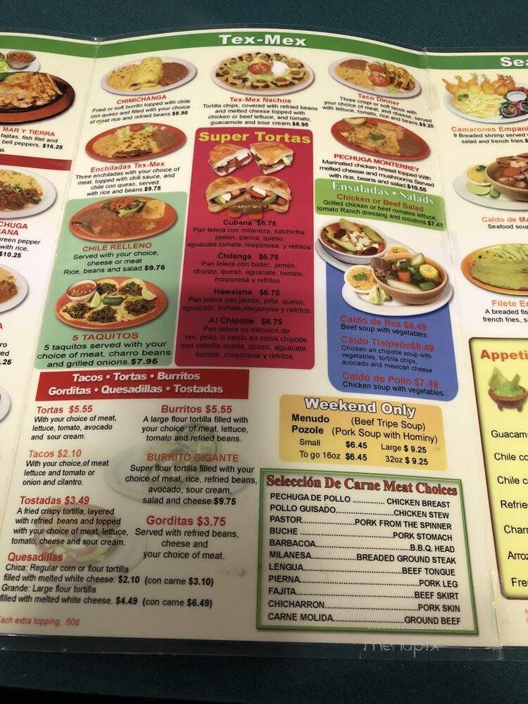 Taqueria El Dorado - Houston, TX menu_pic