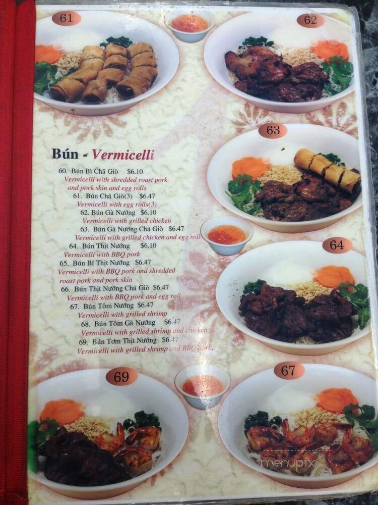 Pho - Houston, TX menu_pic