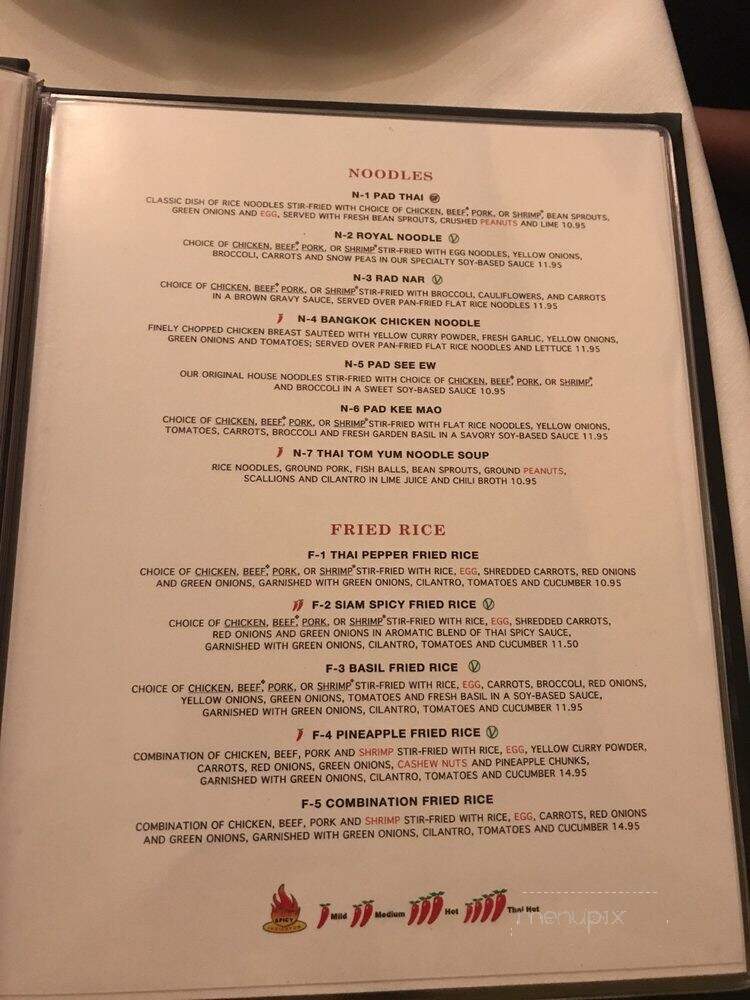 Thai Pepper Restaurant - Houston, TX menu_pic
