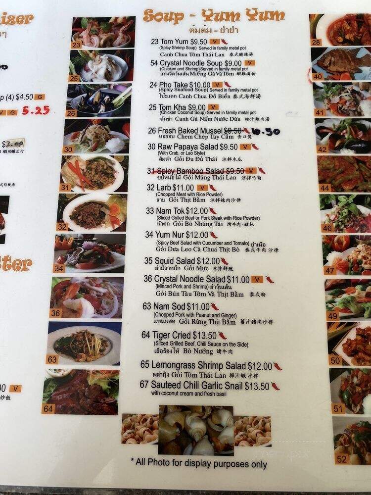 Thai Spice Express - Houston, TX menu_pic