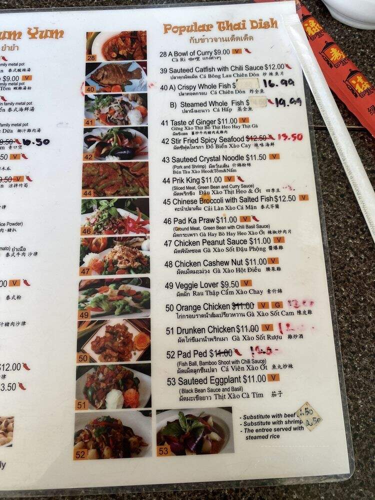 Thai Spice Express - Houston, TX menu_pic
