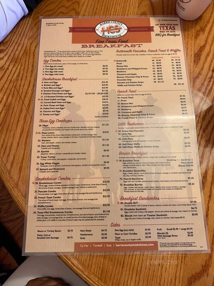 Harris County Smokehouse - Houston, TX menu_pic