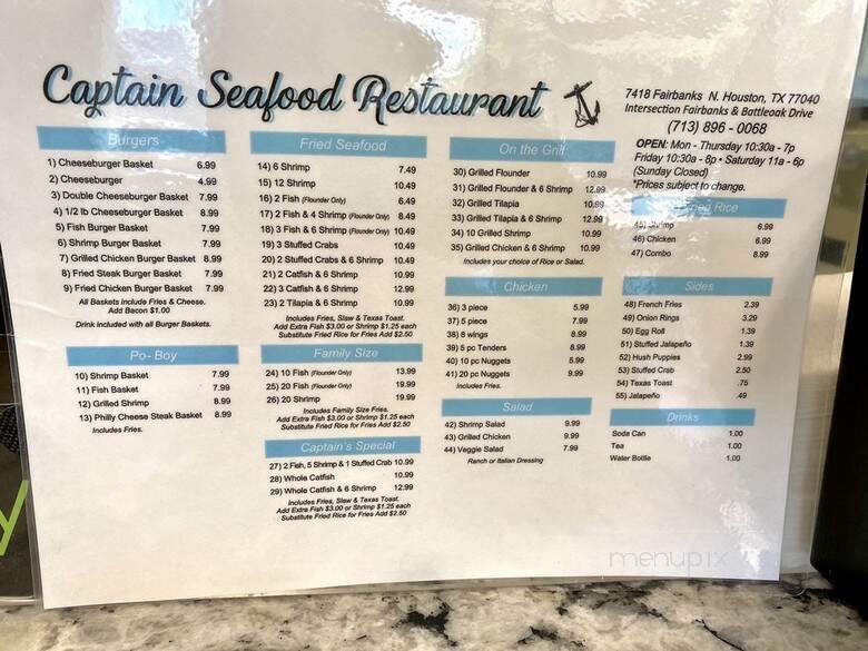 Captain's Seafood Kitchen - Houston, TX