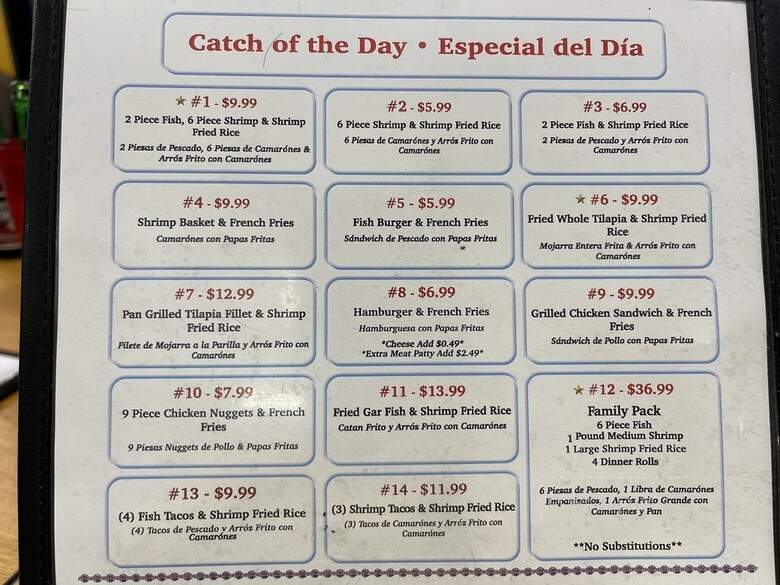 Connie's Seafood Market - Houston, TX menu_pic