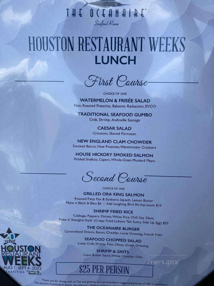 The Oceanaire Seafood Room - Houston - Houston, TX