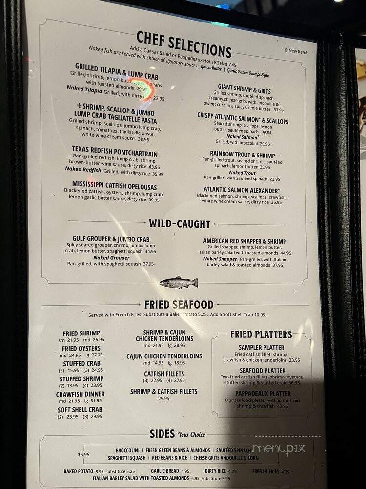 Pappadeaux Seafood Kitchen - Houston, TX menu_pic