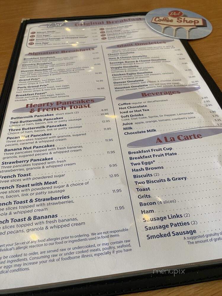 Dot Coffee Shop - Houston, TX menu_pic