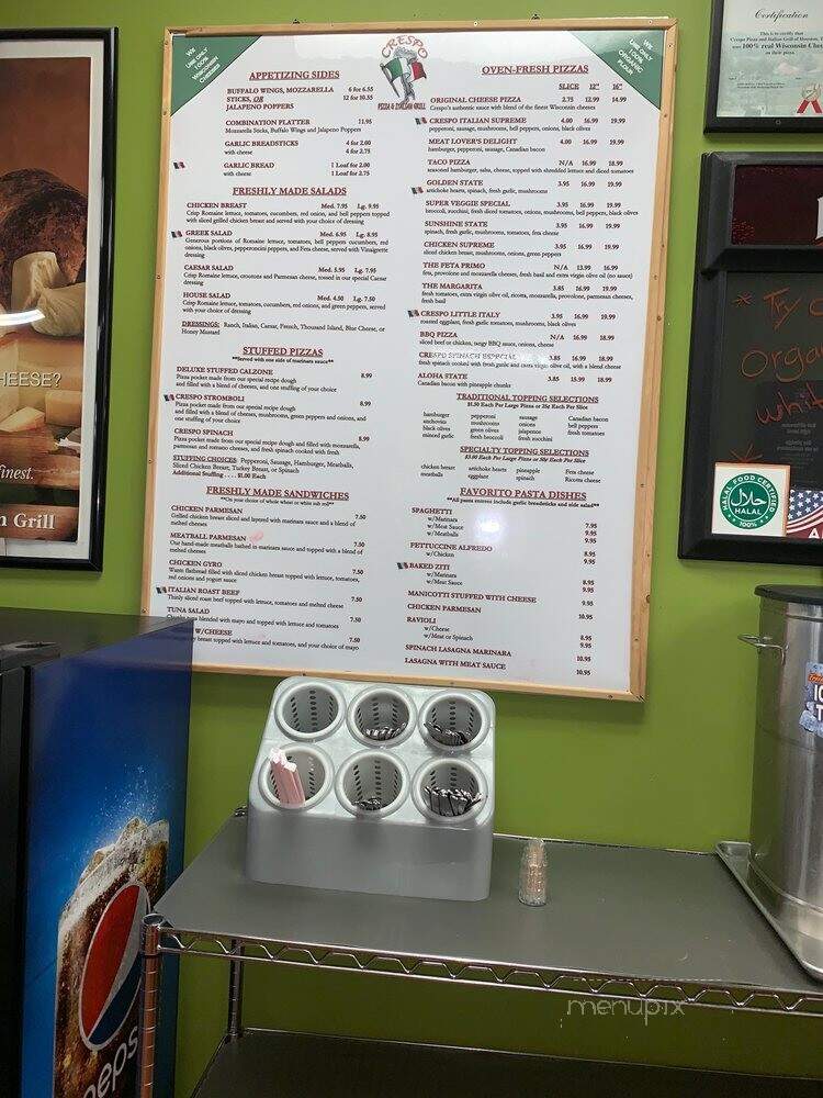 Crespo Pizza & Italian Grill - Houston, TX menu_pic