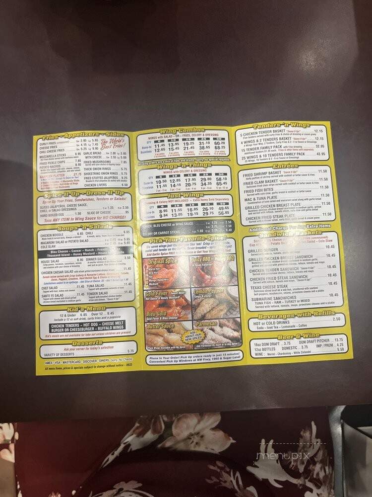 Wings-N-Things - Houston, TX menu_pic