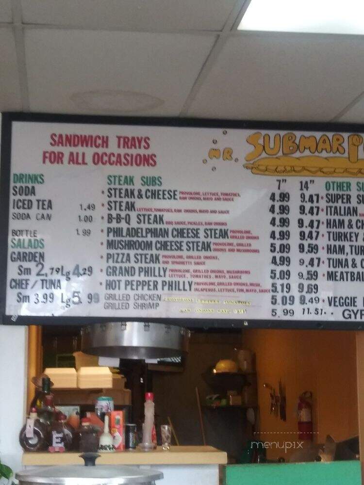 Mr Submarine - Houston, TX menu_pic