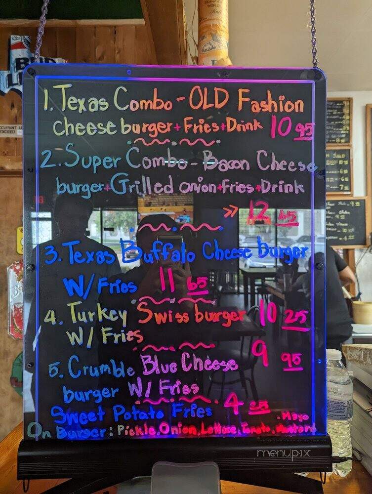 Texas Hamburger Palace - Houston, TX menu_pic