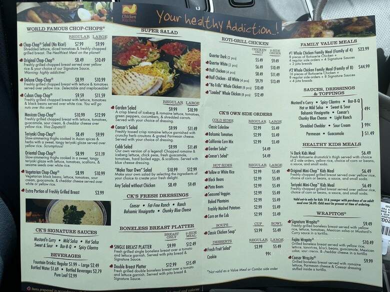 Chicken Kitchen - Houston, TX menu_pic