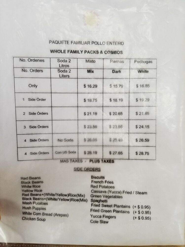 Dodo's Chicken - Houston, TX menu_pic