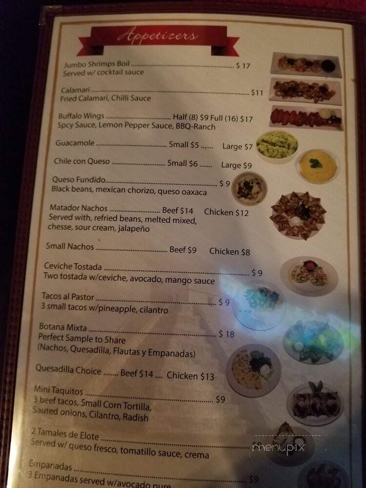 El Matador Restaurant - Houston, TX menu_pic