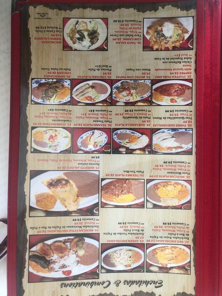El Rinconcito - Houston, TX menu_pic