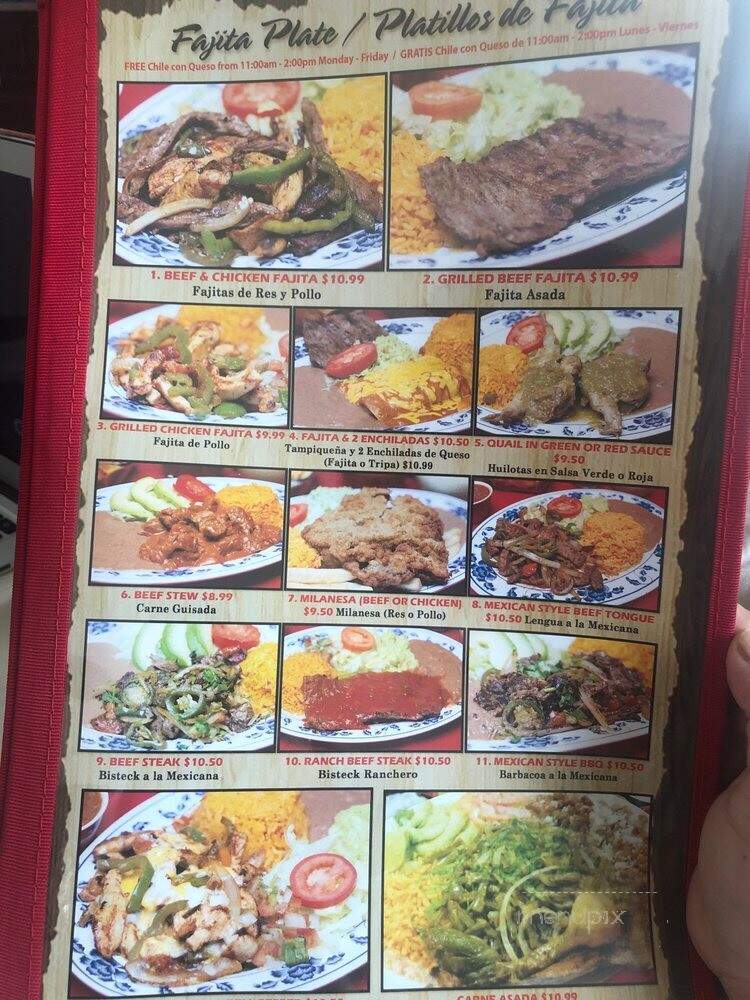 El Rinconcito - Houston, TX menu_pic