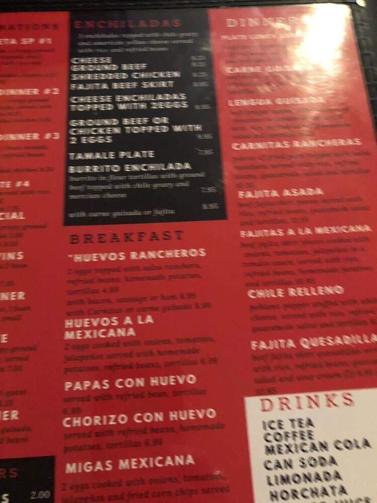 La Carreta Restaurant - Houston, TX menu_pic