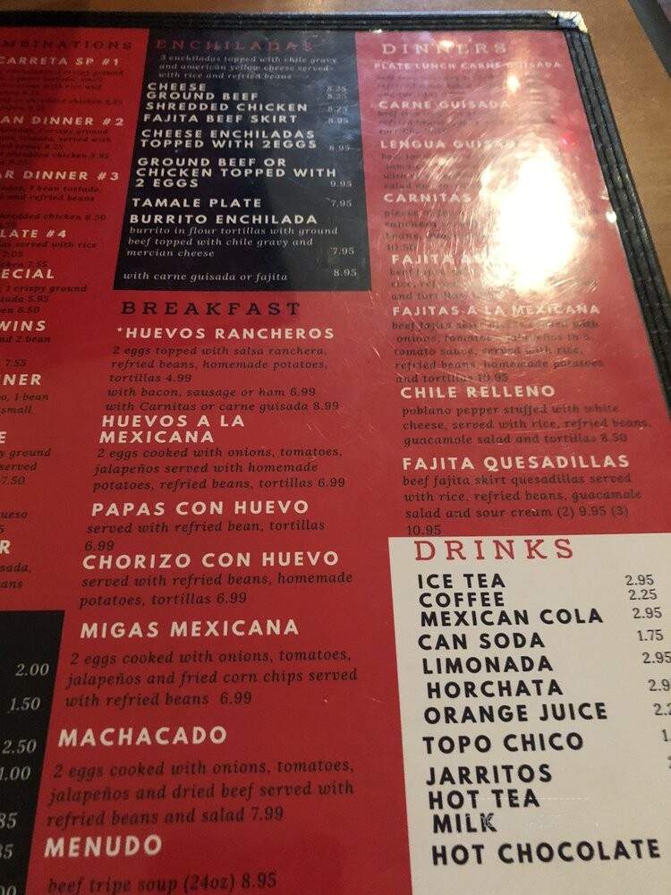La Carreta Restaurant - Houston, TX menu_pic