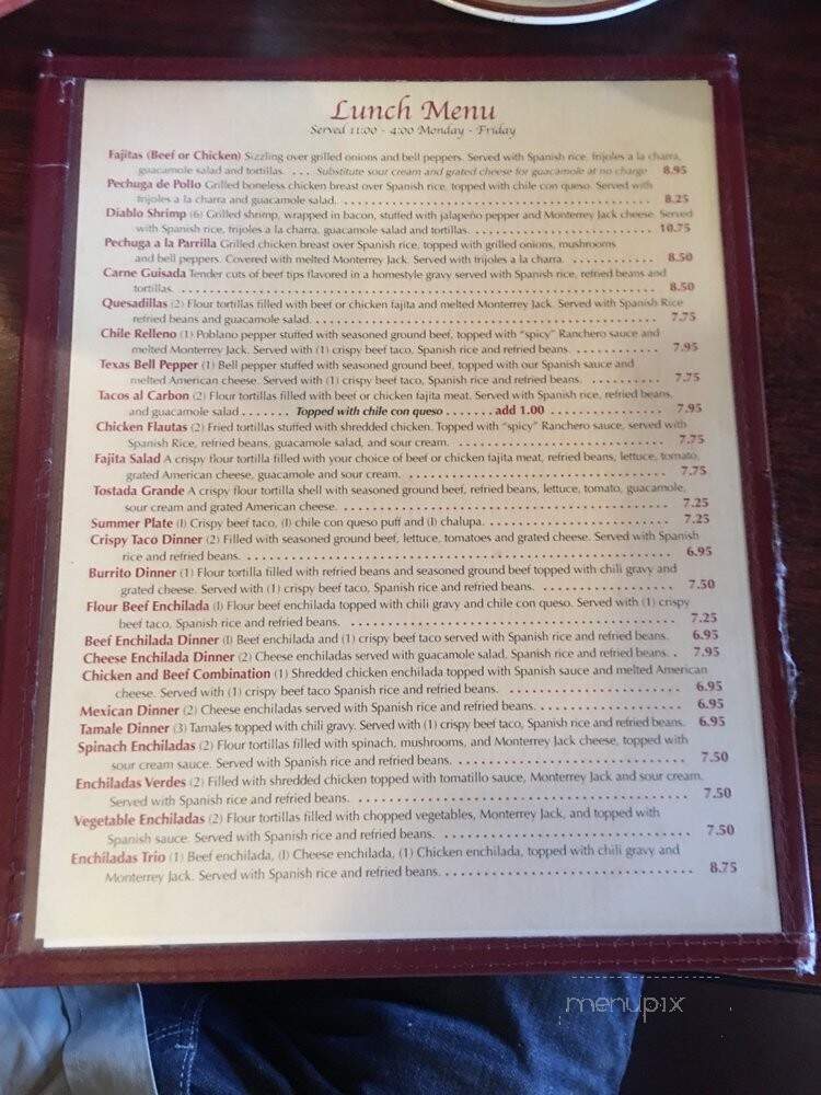 La Fiesta Restaurant - Houston, TX menu_pic