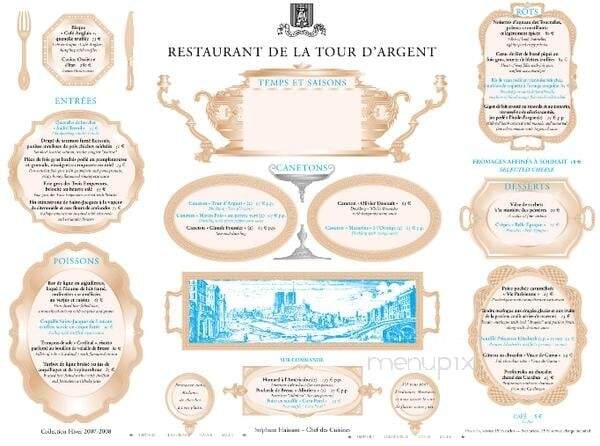 Latour D'Argent - Houston, TX menu_pic