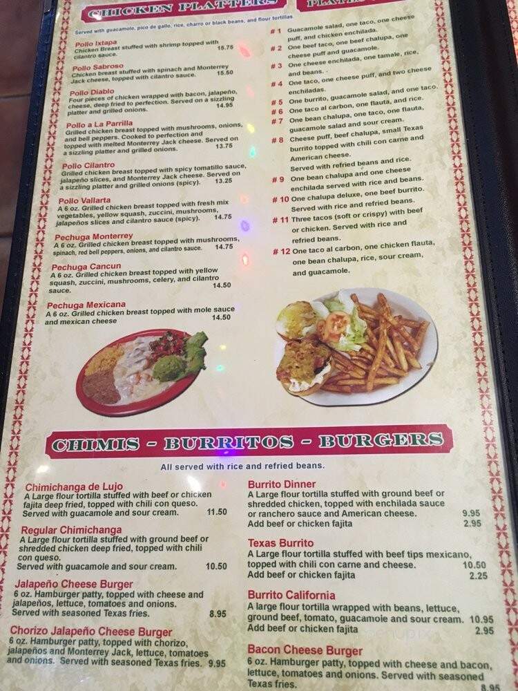 Los Arcos - Houston, TX menu_pic