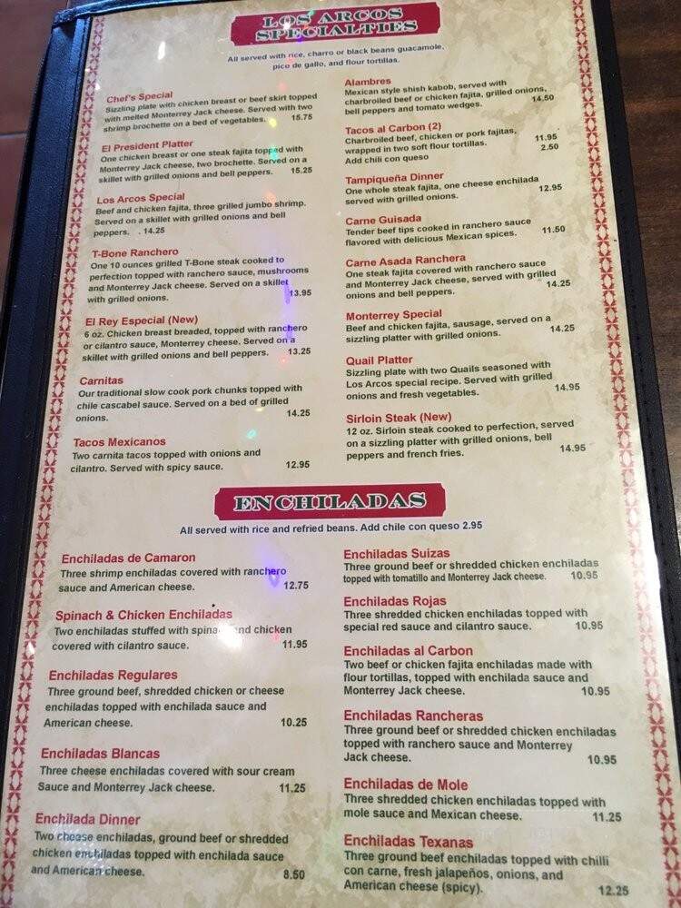 Los Arcos - Houston, TX menu_pic