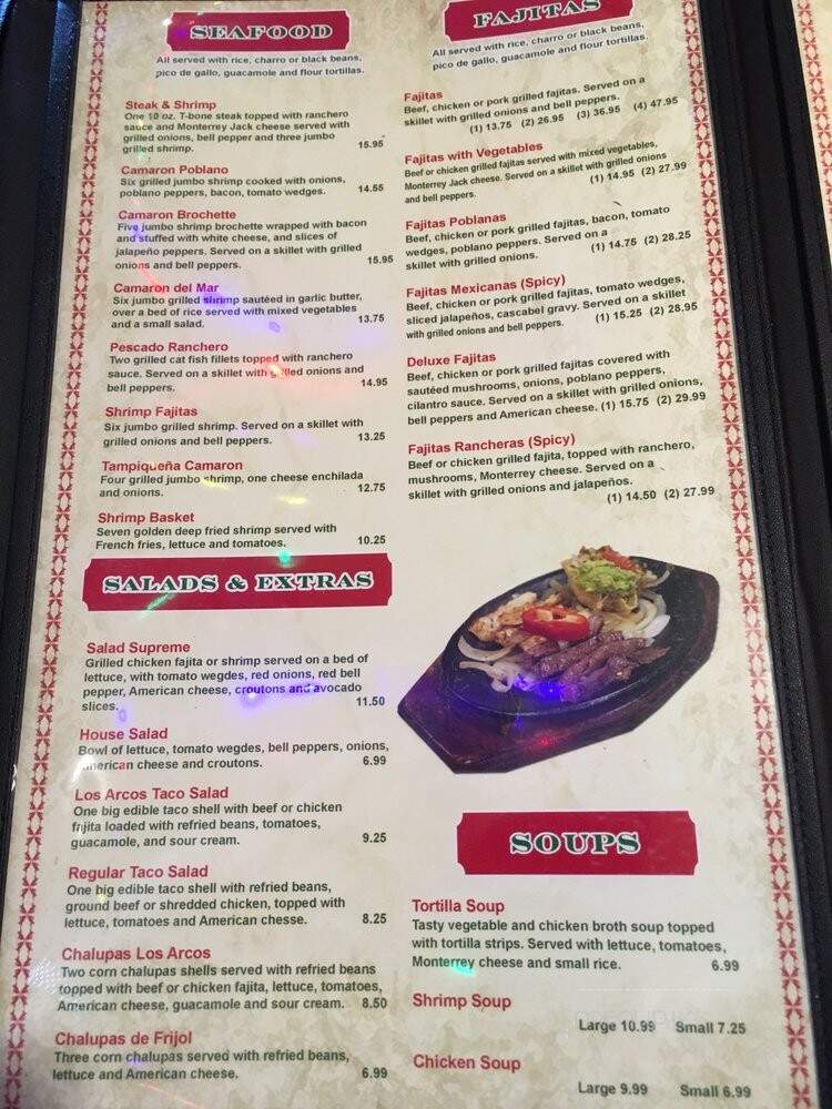 Los Arcos - Houston, TX menu_pic