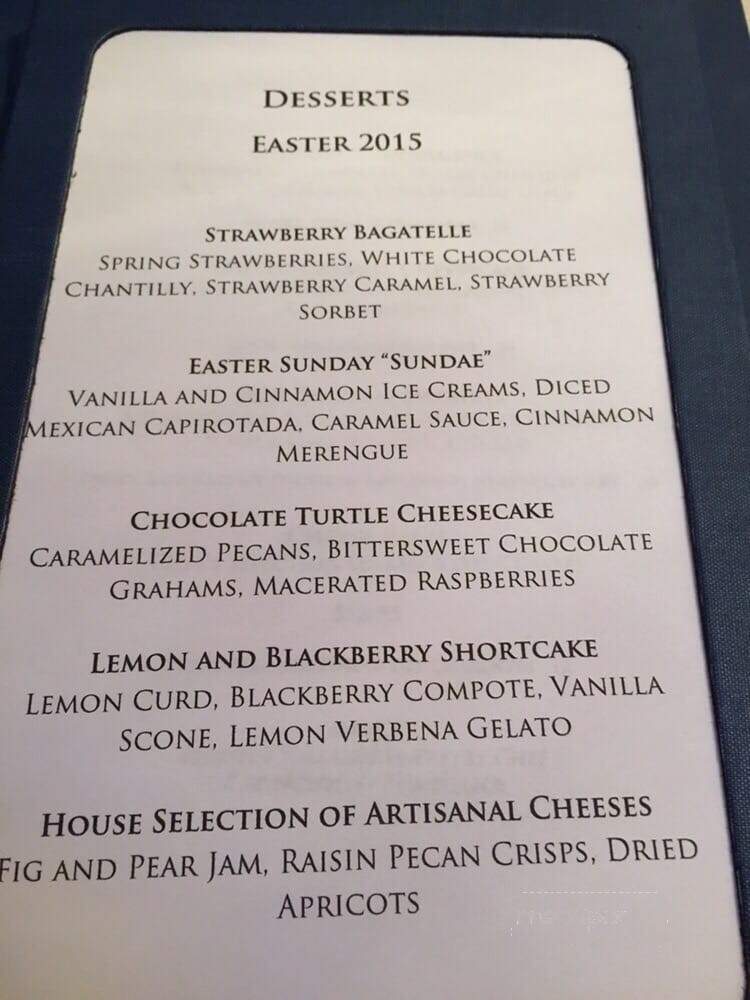 Mark's Restaurant - Houston, TX menu_pic