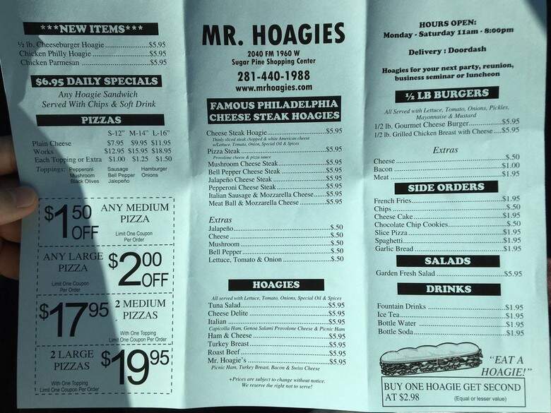 Mr Hoagie's - Houston, TX